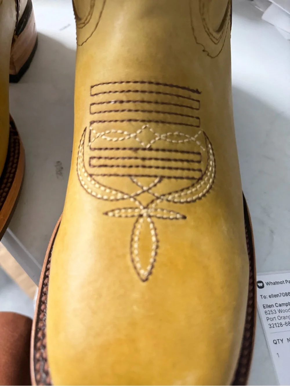 Boots LOS ALTOS square toe men’s 7/women’s nine light tan new with box replaceme